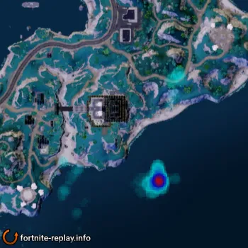 Landing locations KENJUTSU CROSSING heatmap